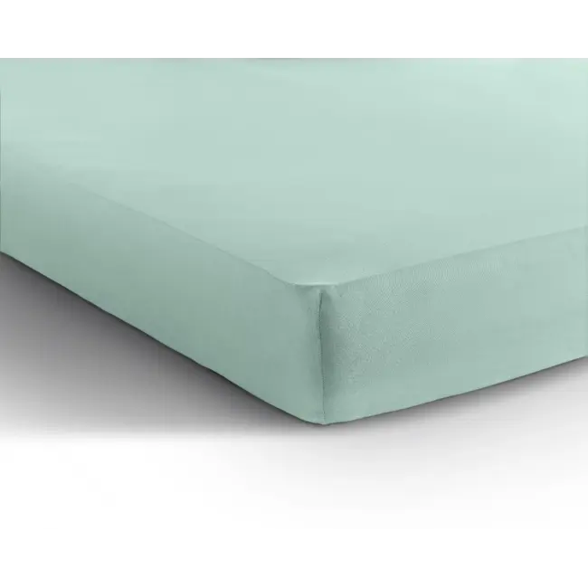 Hoeslaken - enkel jersey 135gr - pastel blauw