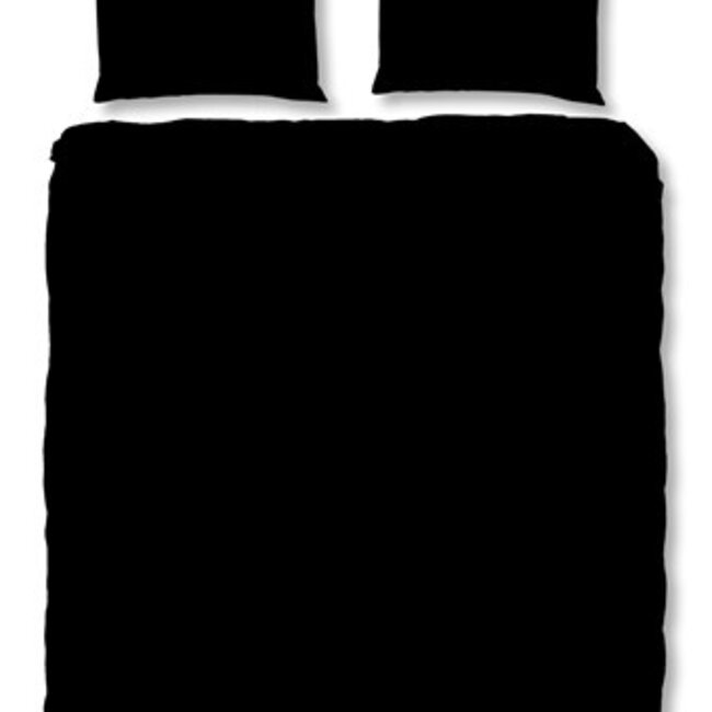 Microvezel dekbedovertrek uni zwart