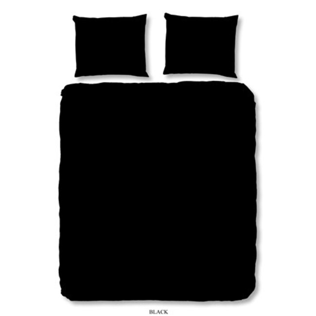 Microvezel dekbedovertrek uni zwart