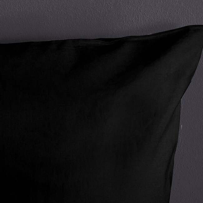 Microvezel dekbedovertrek uni zwart