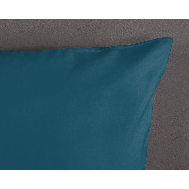 Uni dekbedovertrek petrol - microvezel