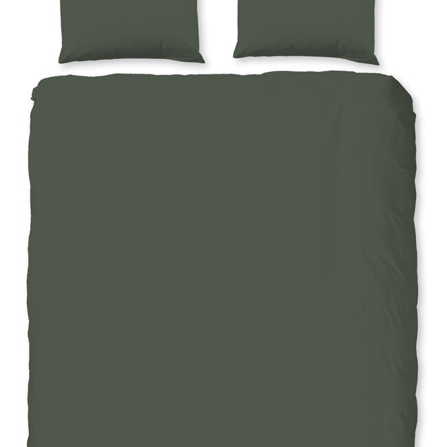 Microvezel dekbedovertrek uni groen