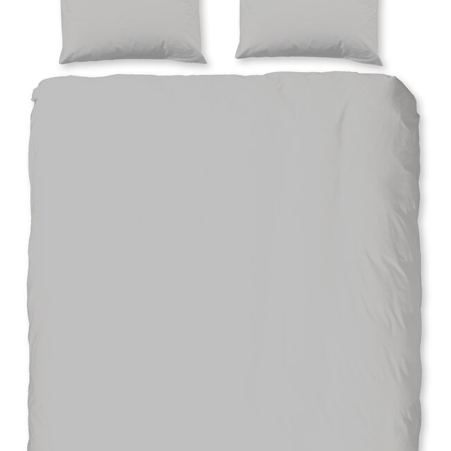 Uni dekbedovertrek grijs - Microvezel