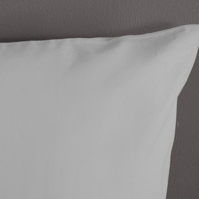 Uni dekbedovertrek grijs - Microvezel