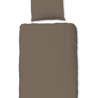 Pure Uni dekbedovertrek taupe - Microvezel