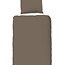 Uni dekbedovertrek taupe - Microvezel