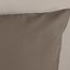 Uni dekbedovertrek taupe - Microvezel