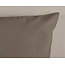 Uni dekbedovertrek taupe - Microvezel