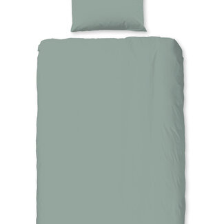Good Morning Flanel dekbedovertrek uni - groen