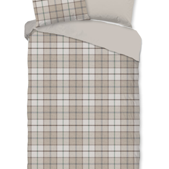 Flanel dekbedovertrek Bernardus - zand