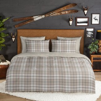 Good Morning Flanel dekbedovertrek Bernardus - zand