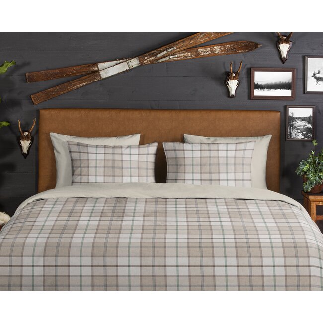 Flanel dekbedovertrek Bernardus - zand