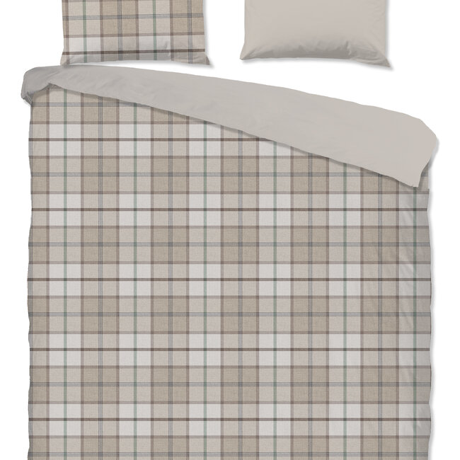 Flanel dekbedovertrek Bernardus - zand