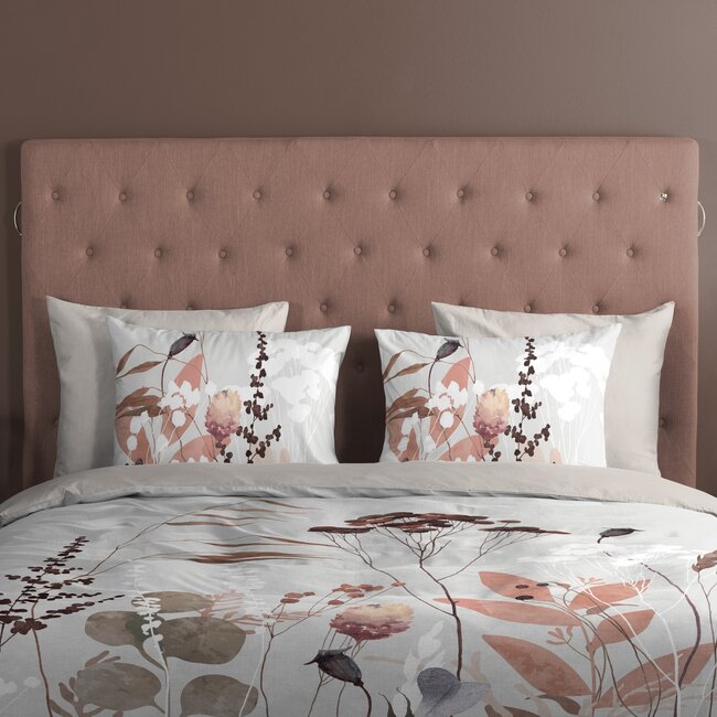 Katoen dekbedovertrek Moya bloemen & planten