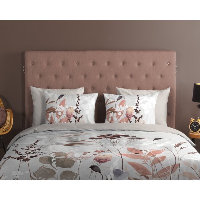 Katoen dekbedovertrek Moya bloemen & planten