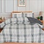 .Decoware® Dekbed zonder overtrek inclusief kussensloop - Harris Check groen - microvezel - 300gsm