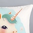Flanel kinderdekbedovertrek One Unicorn - 140x220 + 60x70 cm