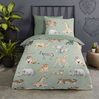 Pure Microvezel dekbedovertrek Safari - eenpersoons