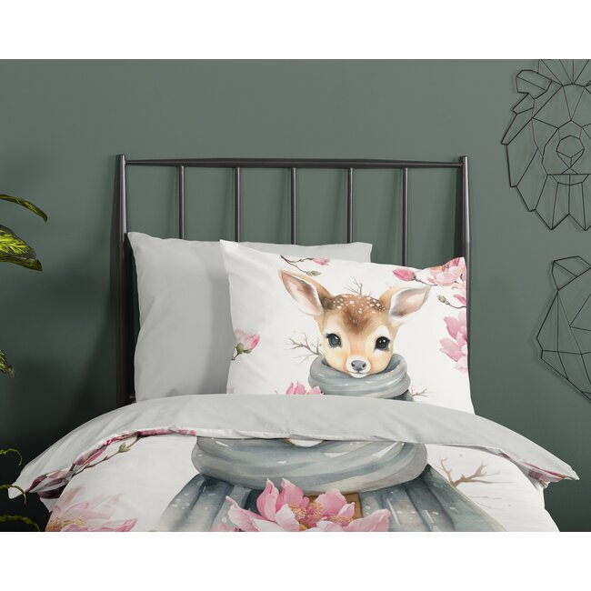 Dekbedovertrek Leone - katoen - 140x220 + 60x70 cm