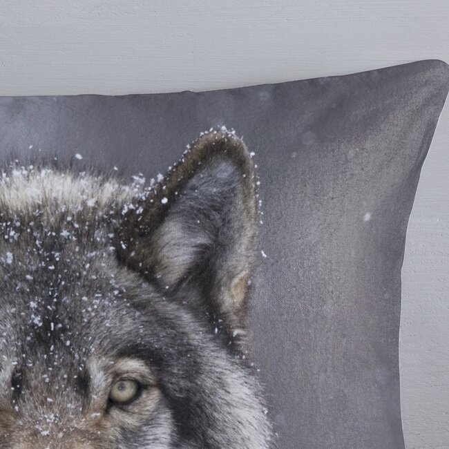 Flanel dekbedovertrek Wolfie