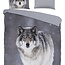 Flanel dekbedovertrek Wolfie