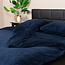 Teddy fleece dekbedovertrek - navy - 2 kanten teddy