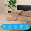 Teddy fleece dekbedovertrek - Mink - 2 kanten teddy