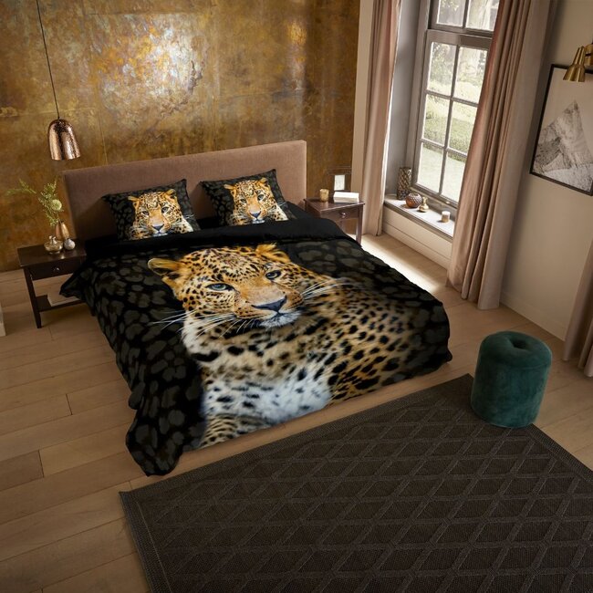 Microvezel dekbedovertrek Rayan luipaard