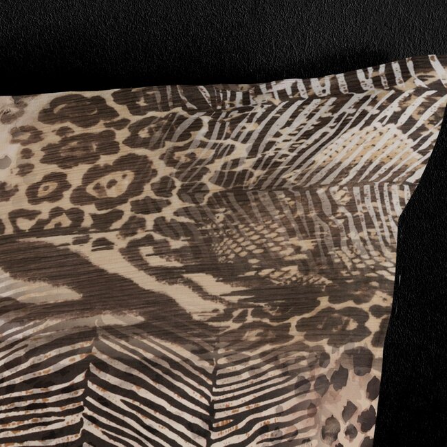 Microvezel dekbedovertrek Skins bruin