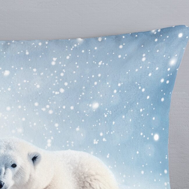 Flanel dekbedovertrek Esben - 140x220 + 60x70 cm