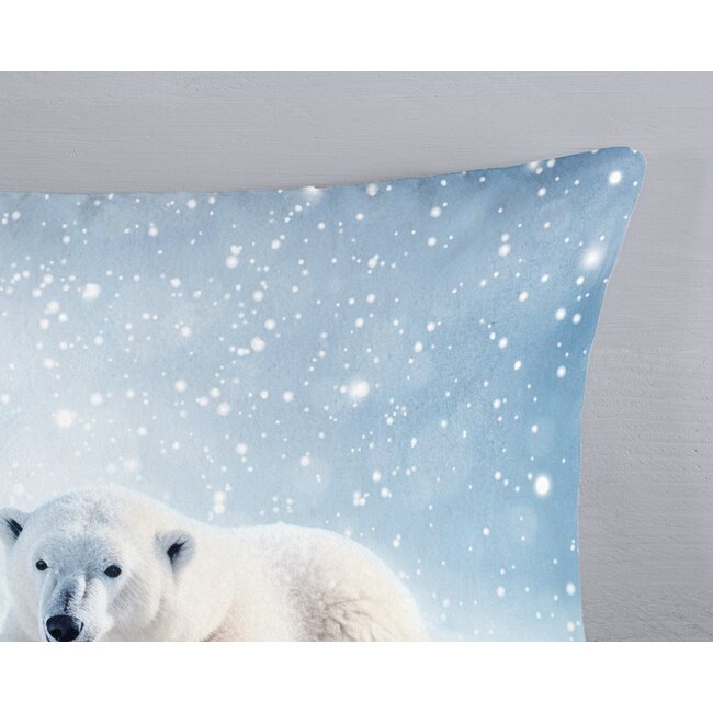 Flanel dekbedovertrek Esben - 140x220 + 60x70 cm