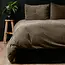 Sleeptime Teddy dekbedovertrek Rib fleece - taupe - onderkant microvezel
