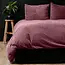 Sleeptime Teddy dekbedovertrek Rib fleece  - oudroze - onderkant microvezel