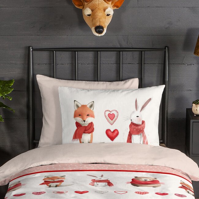 Flanel kinderdekbedovertrek Timmy - 140x220 + 60x70 cm