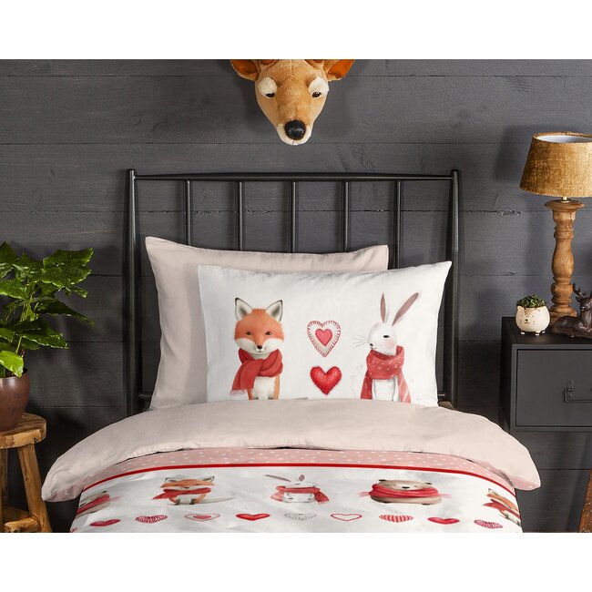 Flanel kinderdekbedovertrek Timmy - 140x220 + 60x70 cm