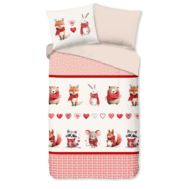 Flanel kinderdekbedovertrek Timmy - 140x220 + 60x70 cm