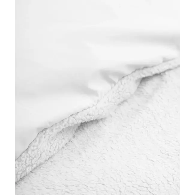 Teddy dekbedovertrek - onderkant katoen - wit