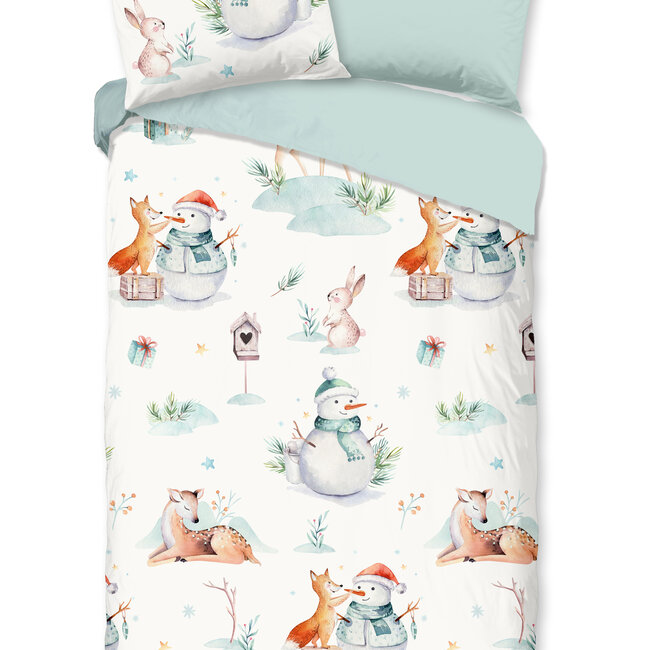 Flanel kinderdekbedovertrek  Magic winter - 140x220 + 60x70 cm