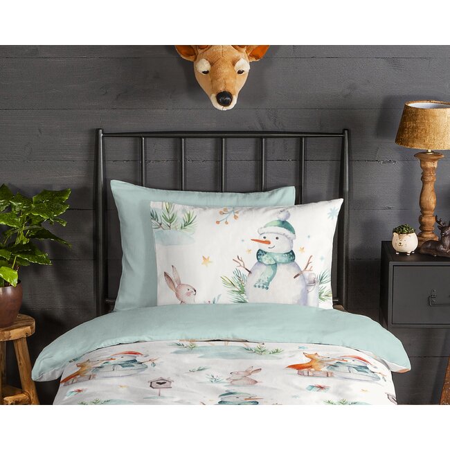 Flanel kinderdekbedovertrek  Magic winter - 140x220 + 60x70 cm