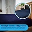 Teddy fleece hoeslaken - navy