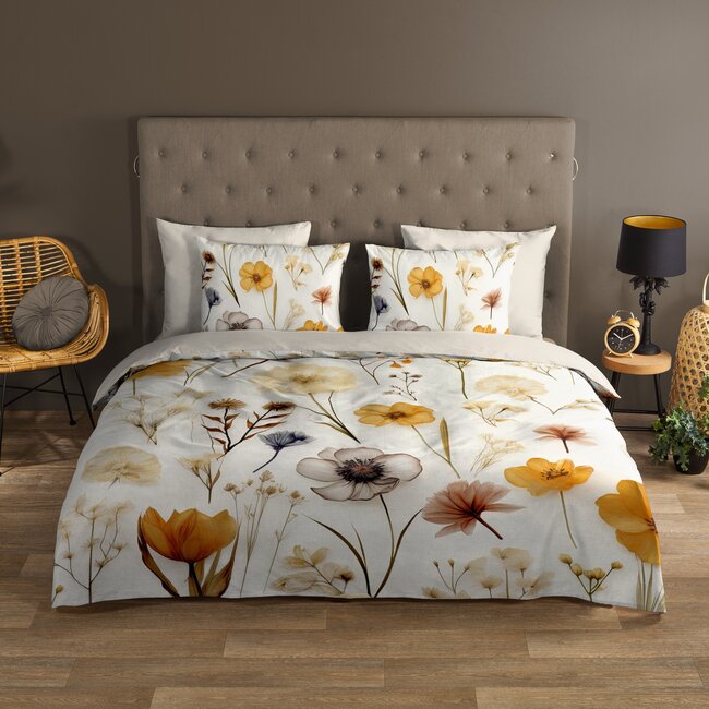 Katoen dekbedovertrek Lara