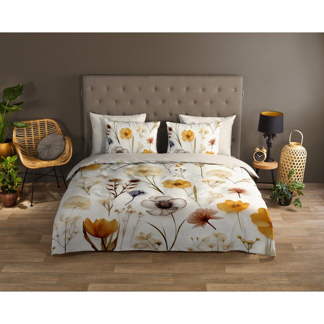 Katoen dekbedovertrek Lara