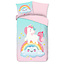 Katoen kinderdekbedovertrek Unicorn sweety  - 140x220 + 60x70 cm