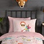 Flanel kinderdekbedovertrek Ladida lama - roze - 140x220 + 60x70 cm