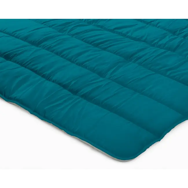 All in one lazy dekbed - Dekbed en overtrek in 1 - Grijs/Indigo