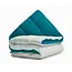 All in one lazy dekbed - Dekbed en overtrek in 1 - Grijs/Indigo