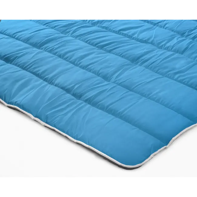 All in one lazy dekbed - Dekbed en overtrek in 1 - Antraciet/Blauw