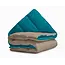 All in one lazy dekbed - Dekbed en overtrek in 1 - Taupe/Indigo