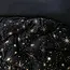 Dekbedovertrek fleece - Stars foil zwart - onderkant microvezel