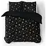 Sleeptime Dekbedovertrek fleece - Stars foil zwart - onderkant microvezel